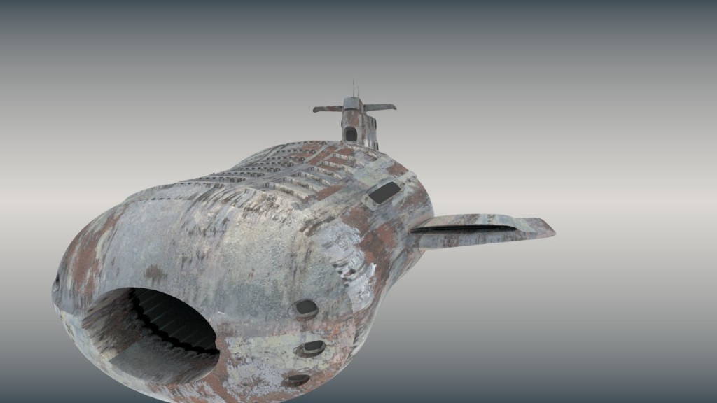 White submarine preview image 1